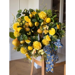 Wianek na drzwi Gruszkowe Limoncello 45 cm